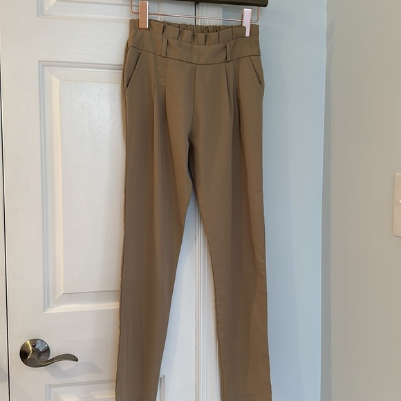 Pants - Tan Color Non-Iron Pull on Pants